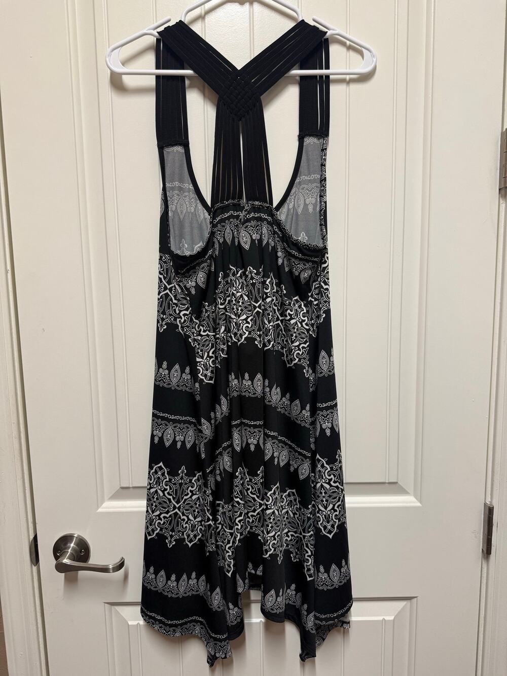 Swim suit cover up black white women's plus size 2X